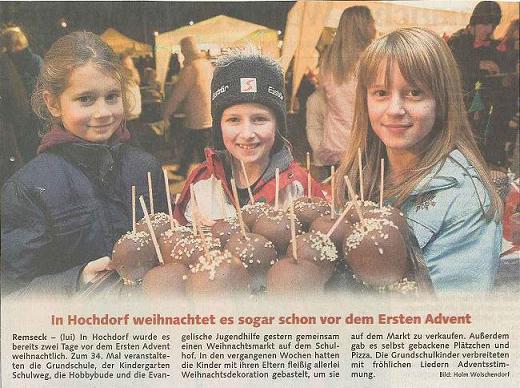 2009 11 28 bild und presse hochdorfer weihnachtsmarkt 2